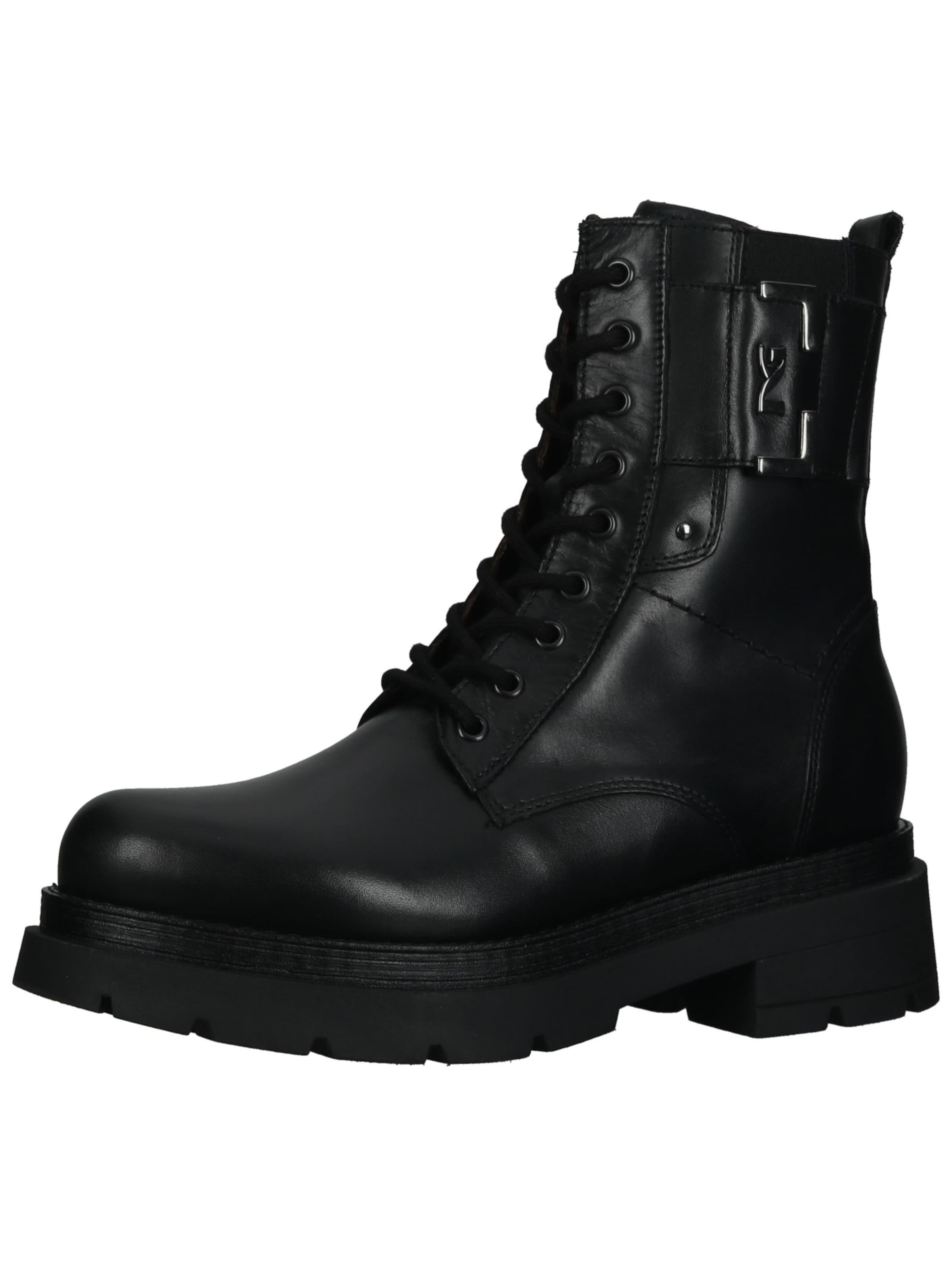 Stivaletto stringato di Nero Giardini in nero: frontale