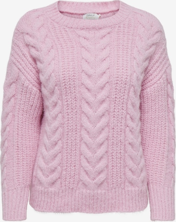 ONLY Sweater 'LOLA' in Pink: front