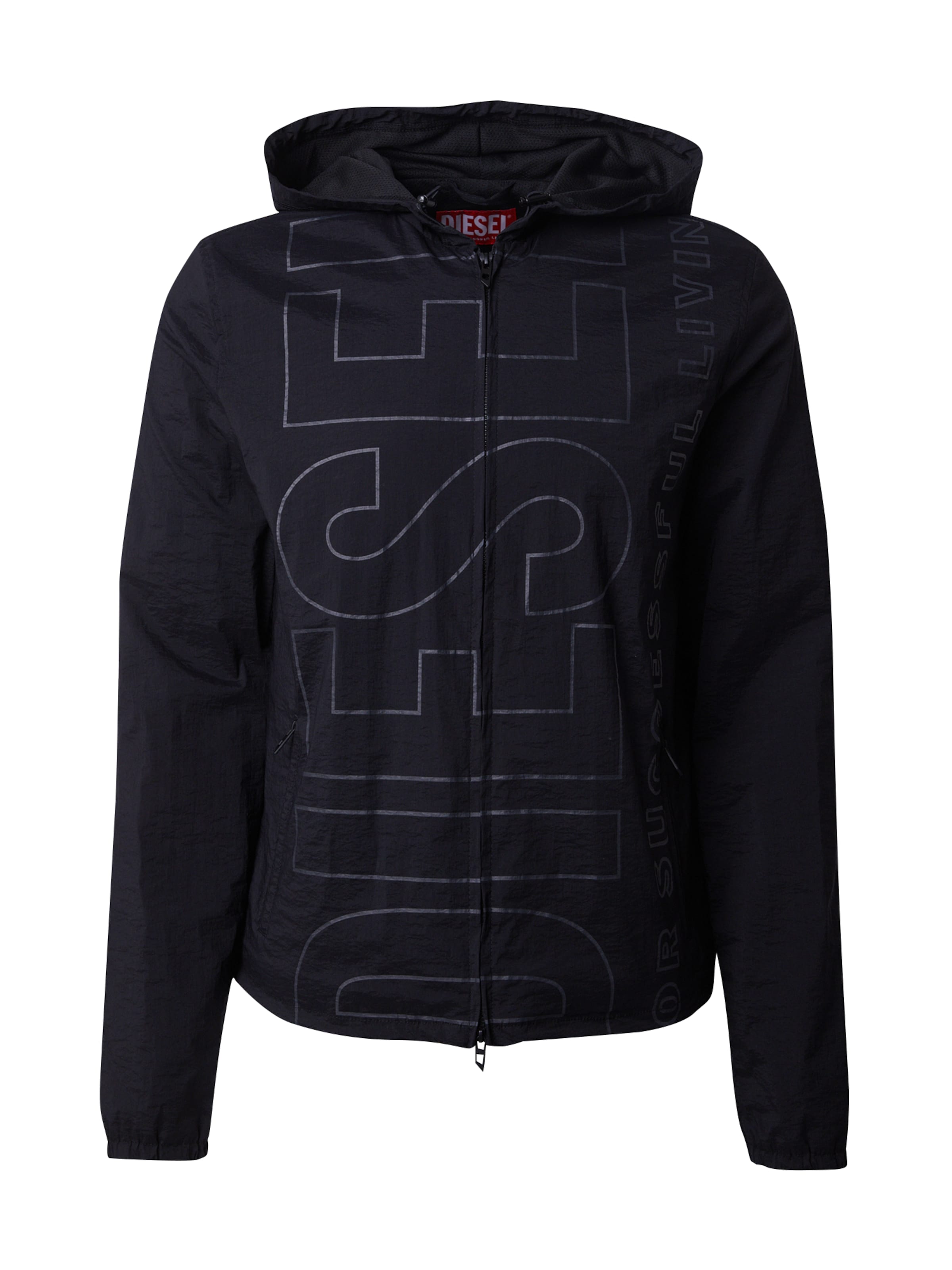 DIESEL Between-Season Jacket 'J-ANDREW' in Black: front