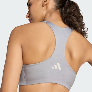 ADIDAS PERFORMANCE Bustier Sport bh 'Optime' in Grijs