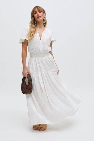 RAFFYA Kleid 'Candice' in Weiß: Vorderseite