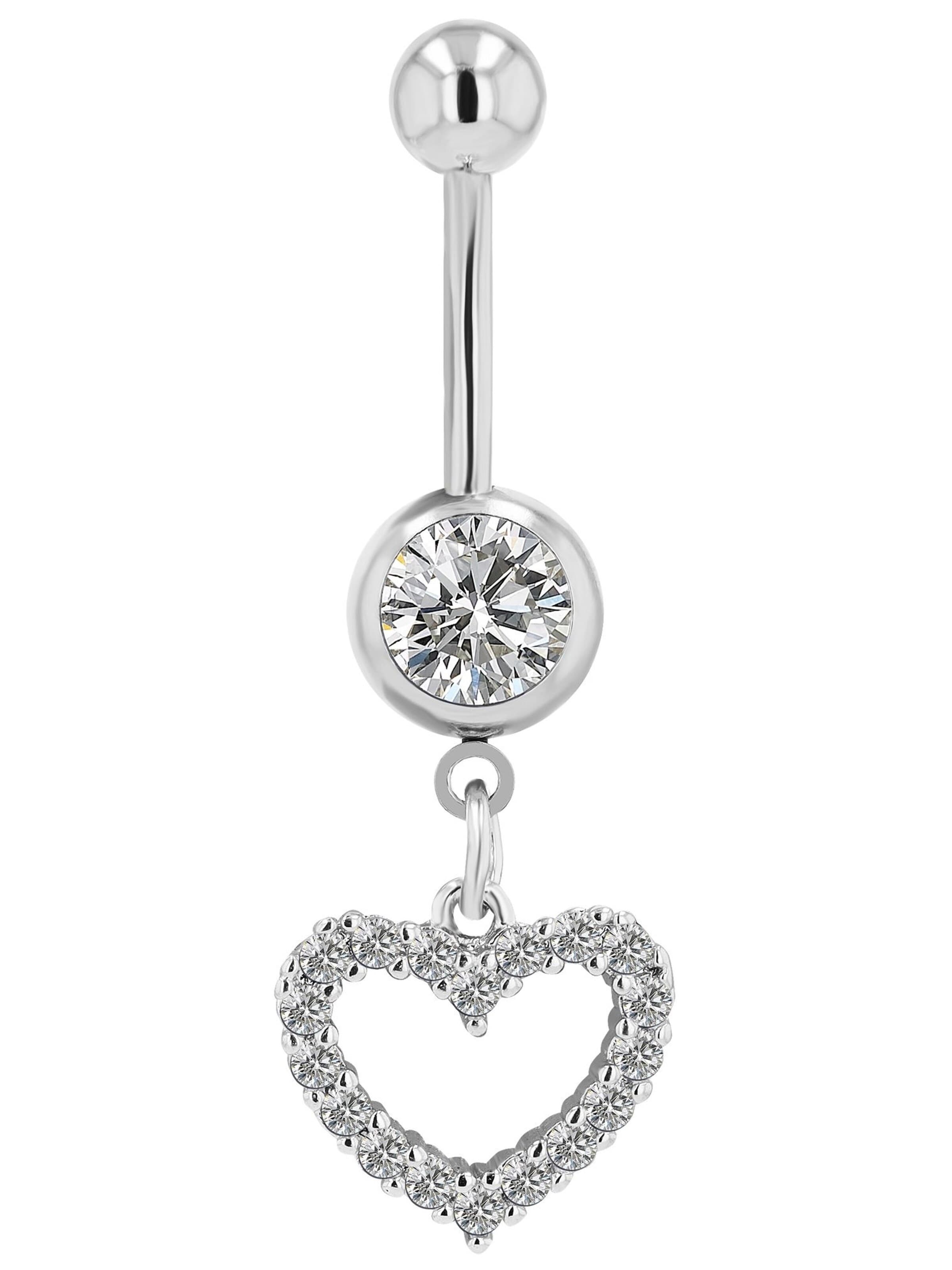 Akzent Piercingschmuck 'Vesna, langlebig'‌‌ in Silber: Vorderseite