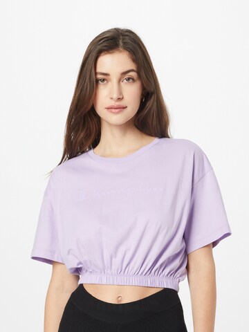 Champion Authentic Athletic Apparel Μπλουζάκι σε λιλά: μπροστά
