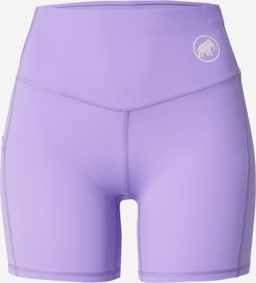 MAMMUT Skinny Sports trousers 'Massone' in Purple: front