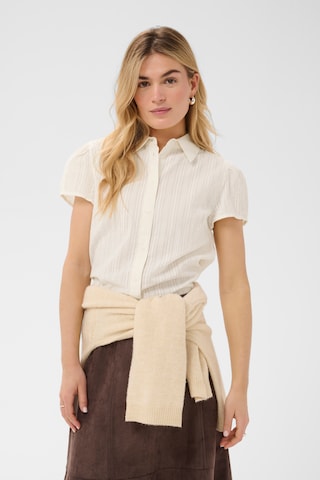 SAINT TROPEZ Bluse 'SabbeeSZ' in Weiß: Vorderseite