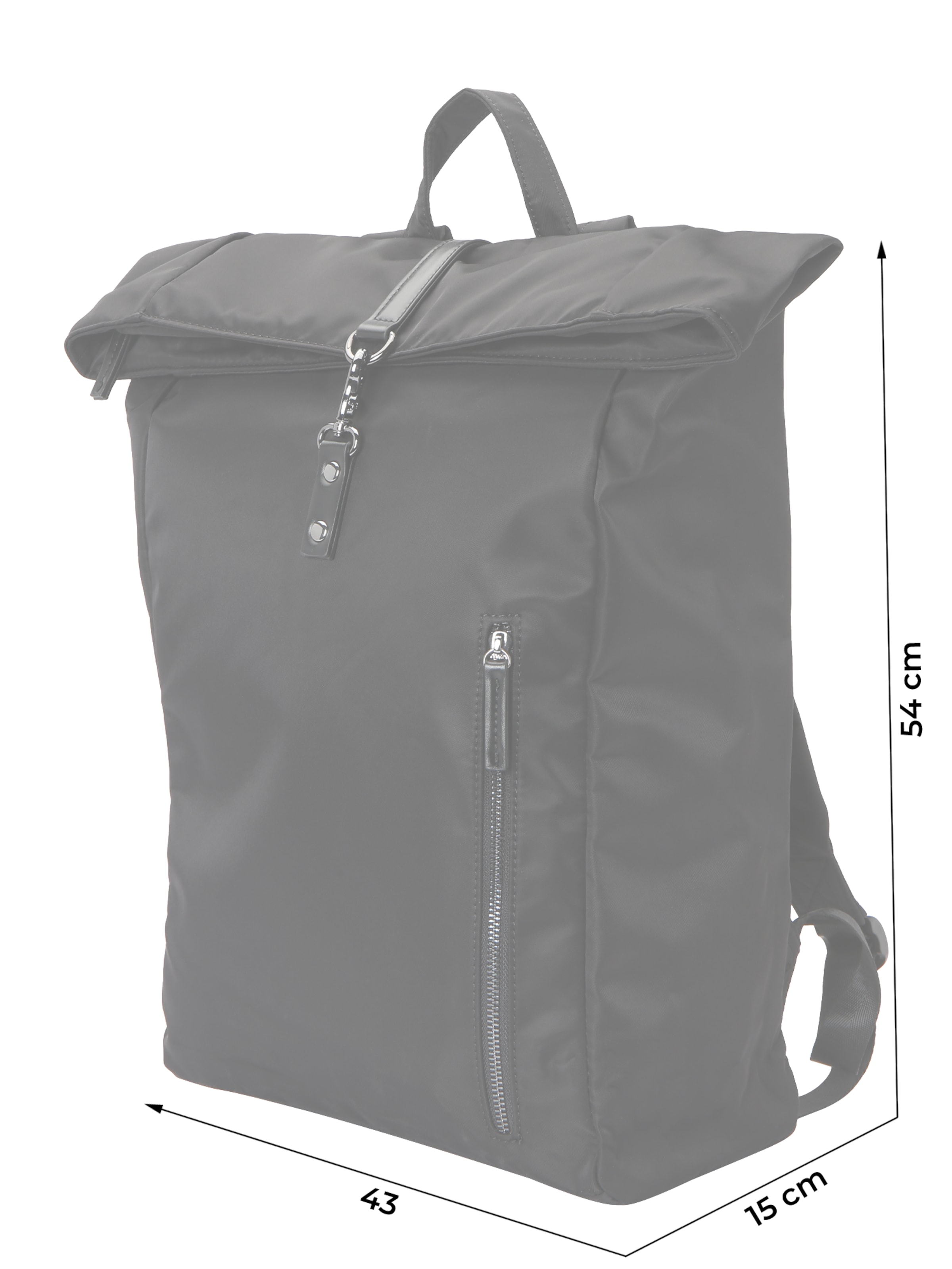 ABOUT YOU Backpack in Black