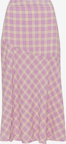 Calli Skirt 'SPLIT' in Pink: front