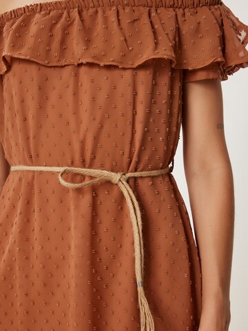 Happiness İstanbul Letné šaty - Béžová