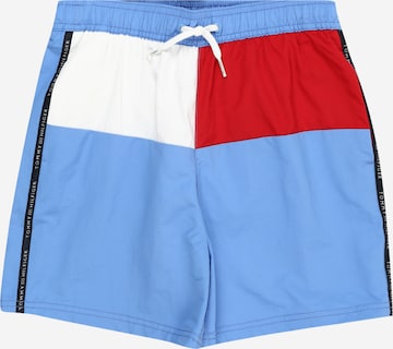 TOMMY HILFIGER Plavecké šortky 'Flag' – modrá: přední strana