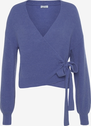 LASCANA Gebreid vest in Blauw: voorkant