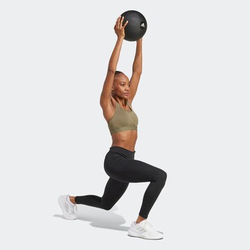 ADIDAS PERFORMANCE Bustier Sport-BH in Grün