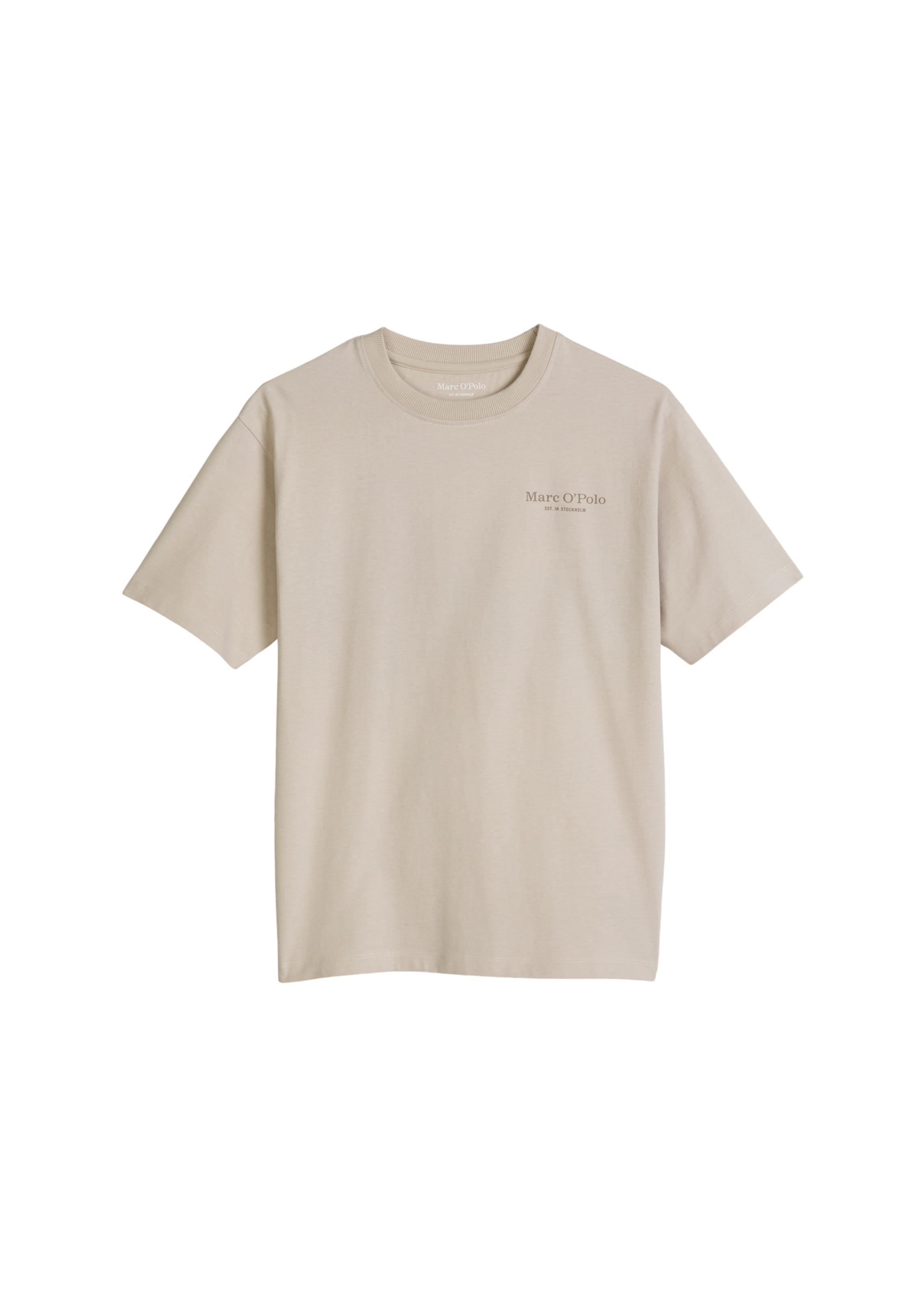 T-Shirt Marc O'Polo en beige : devant