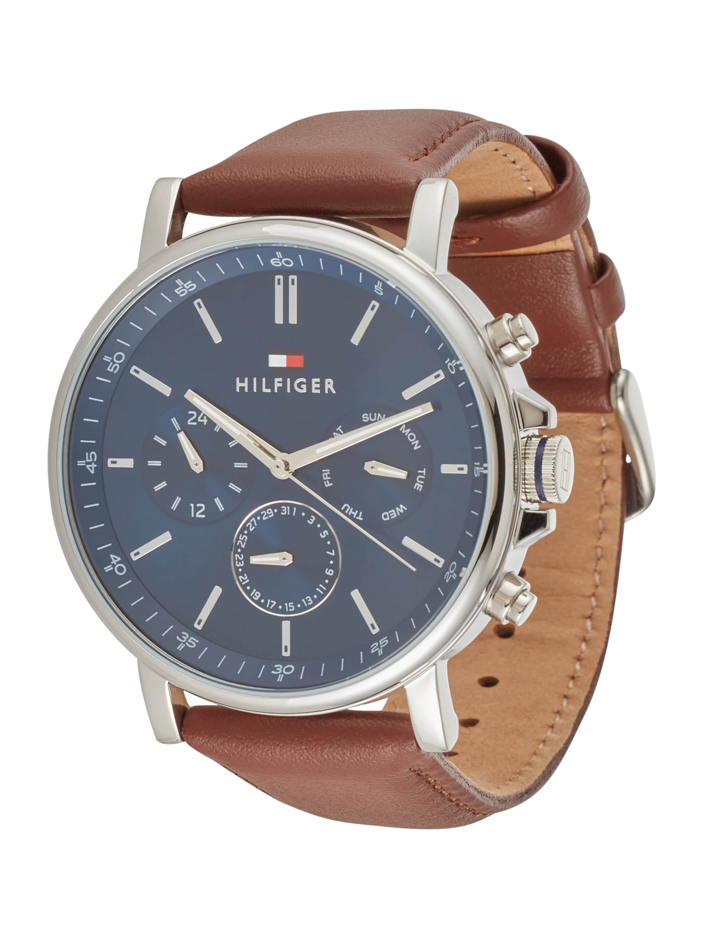 TOMMY HILFIGER - Relógios analógicos em castanho: frente