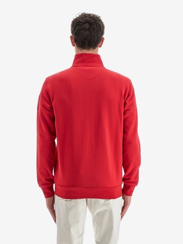 La Martina Zip-Up Hoodie 'Urbanus' in Red