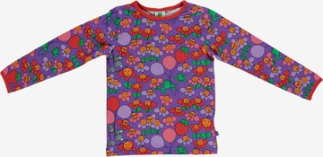 Småfolk Sweatshirt 'Flowers' in Purple: front