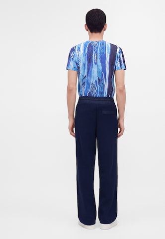 Carlo Colucci Loose fit Trousers in Blue
