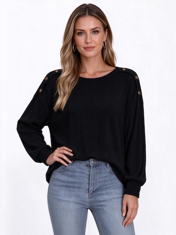 Yesfashion Shirt in Zwart: voorkant