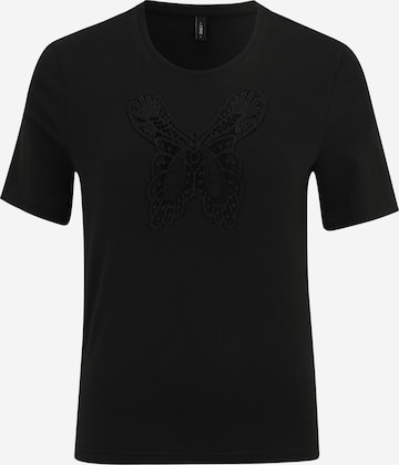 Only Petite - Camiseta 'FLY' en negro: frente