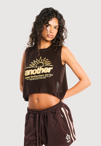 Another Cotton Lab - Colete de malha em castanho