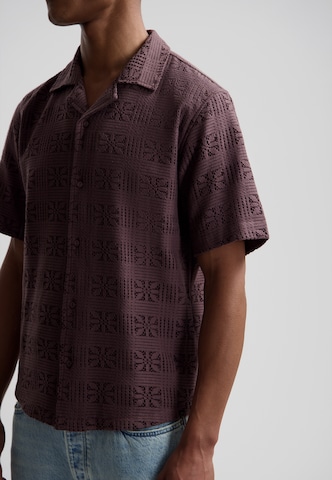 Coupe regular Chemise 'Luca Resort' Dstrezzed en violet