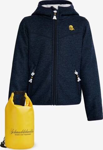 Schmuddelwedda Fleece Jacket in Blue: front