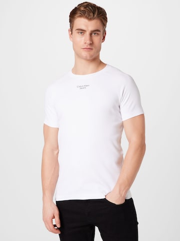 Calvin Klein Jeans Trachten-housut värissä valkoinen: edessä