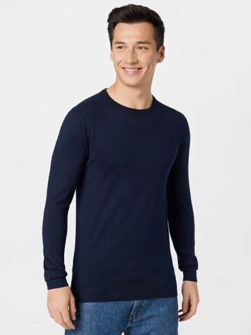 Petrol Industries Sweater in Blue: front