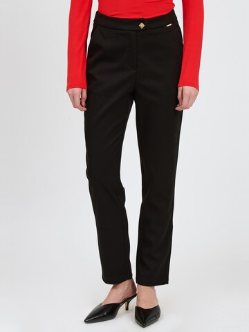 Influencer Tapered Pants in Black: front