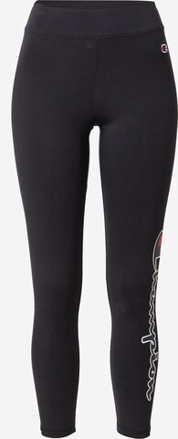 Skinny Pantalon de sport Champion Authentic Athletic Apparel en noir : devant