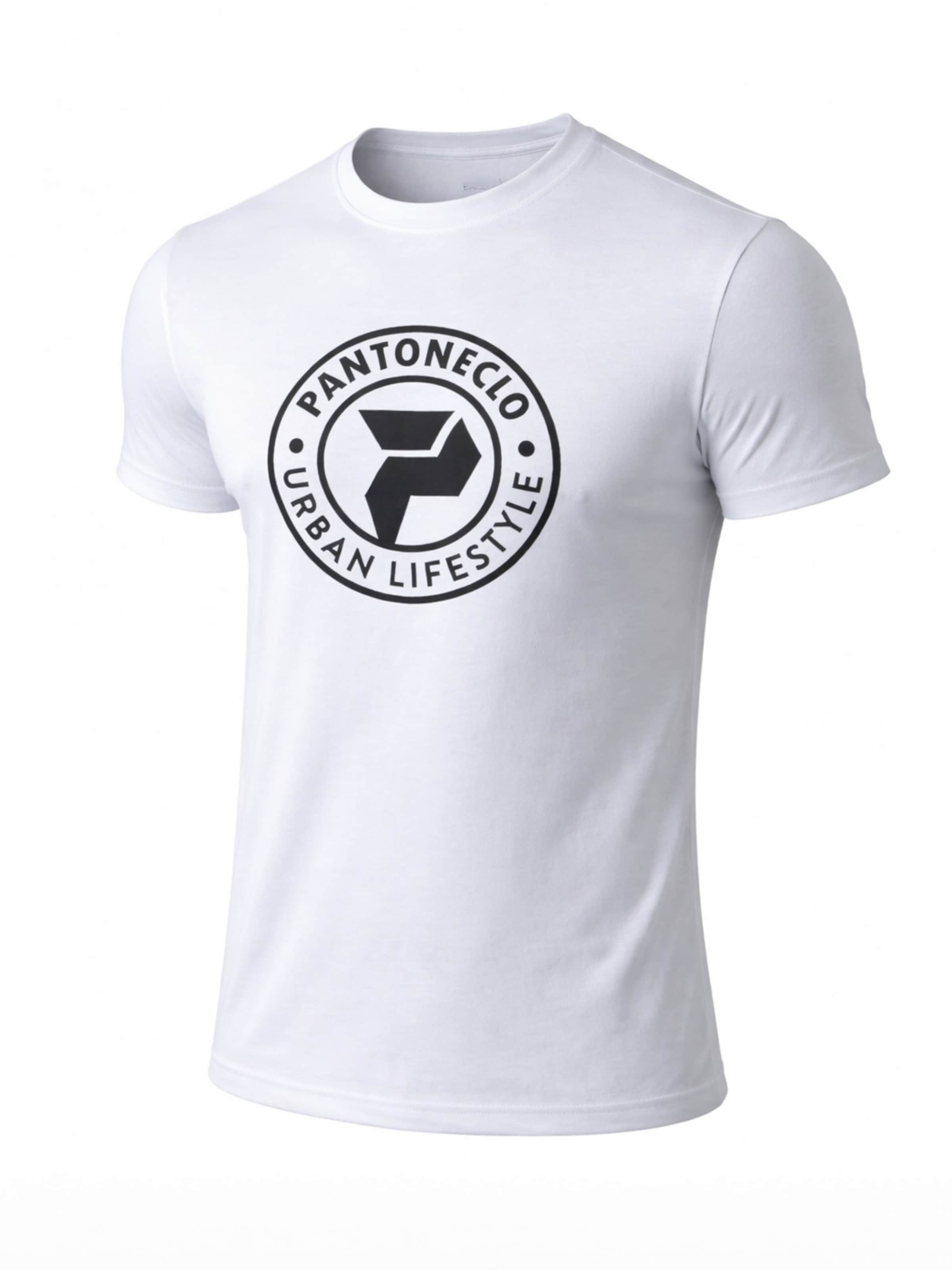 PANTONECLO - Camiseta 'Pantoneclo Men’s Crew Neck Short Sleeve T-Shirt' en blanco: frente