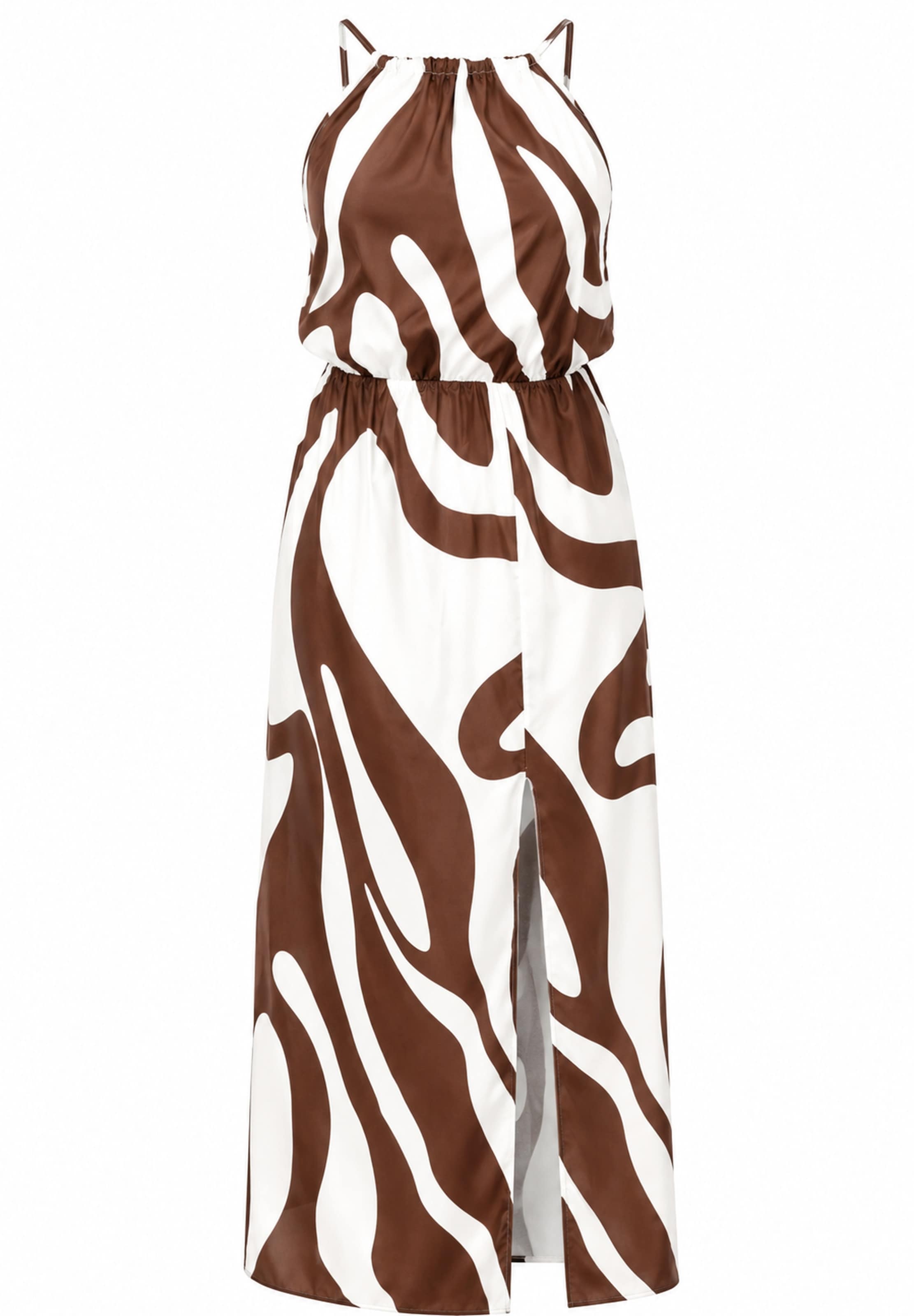 Robe Elara en marron : devant
