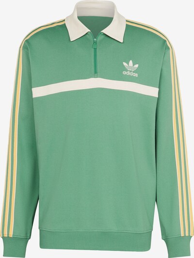 ADIDAS ORIGINALS Sweatshirt 'Collared' in de kleur Geel / Groen / Wit, Productweergave
