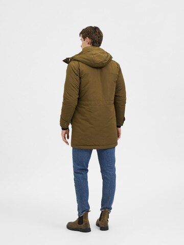 SELECTED HOMME Parka 'Rodney' in Grün