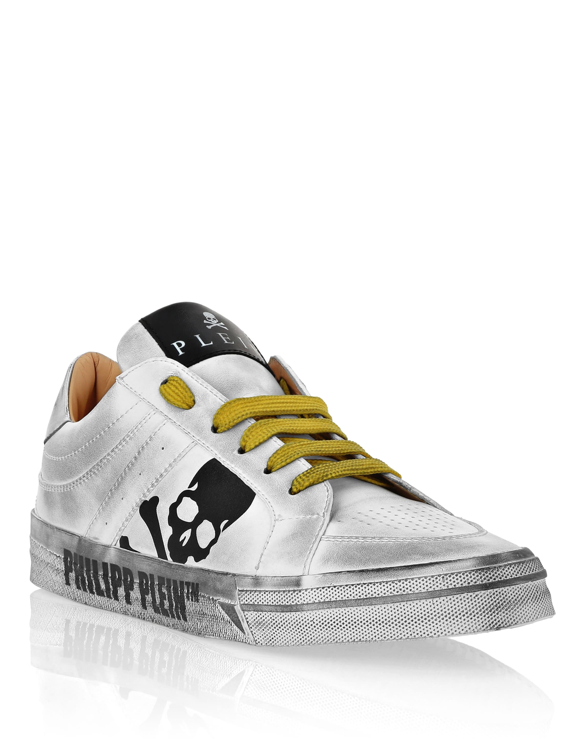 Sneaker bassa 'Retrokickz' di Philipp Plein in bianco: frontale