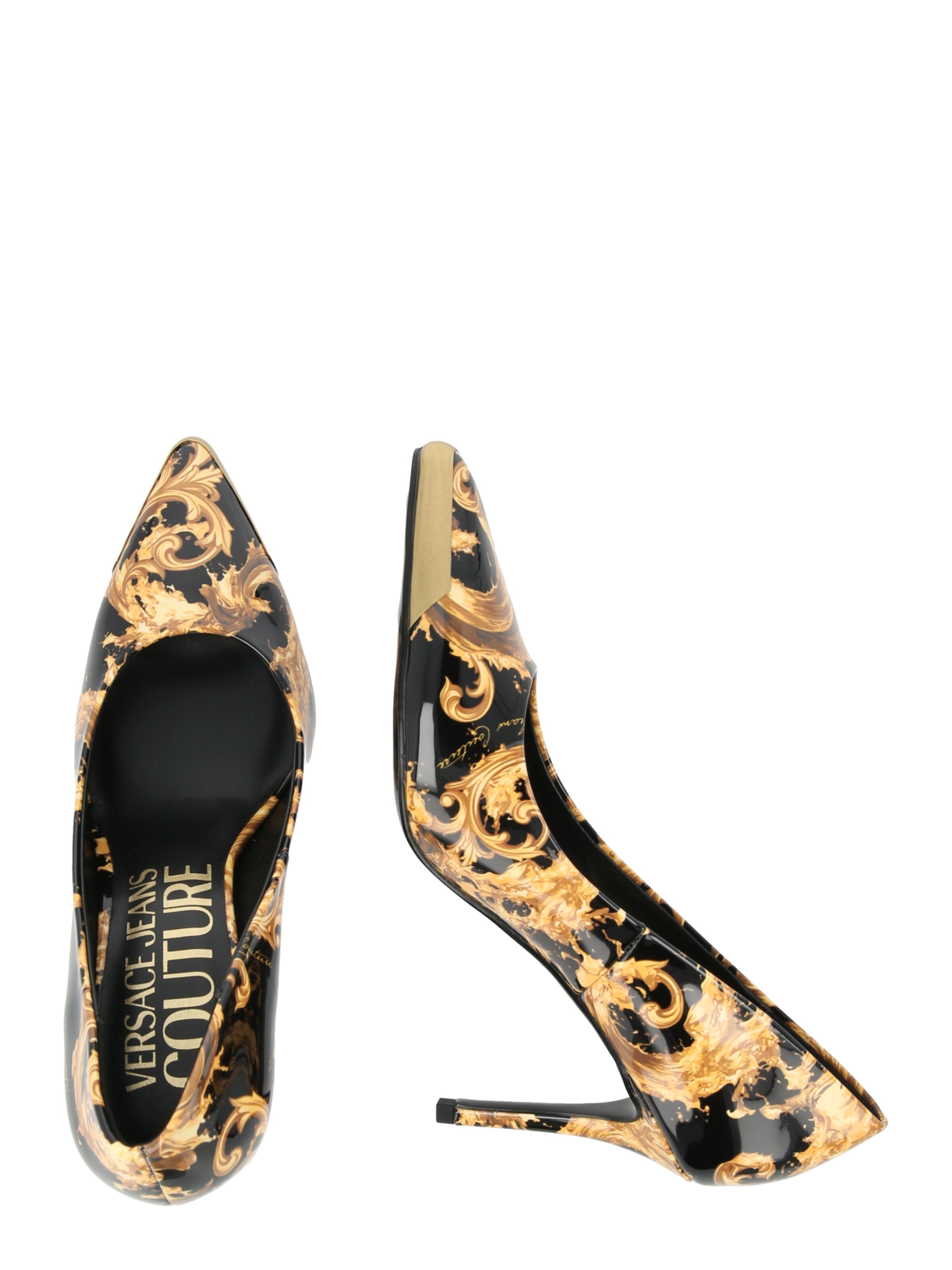 Versace Jeans Couture Czółenka 'FONDO SCARLETT' w kolorze czarny