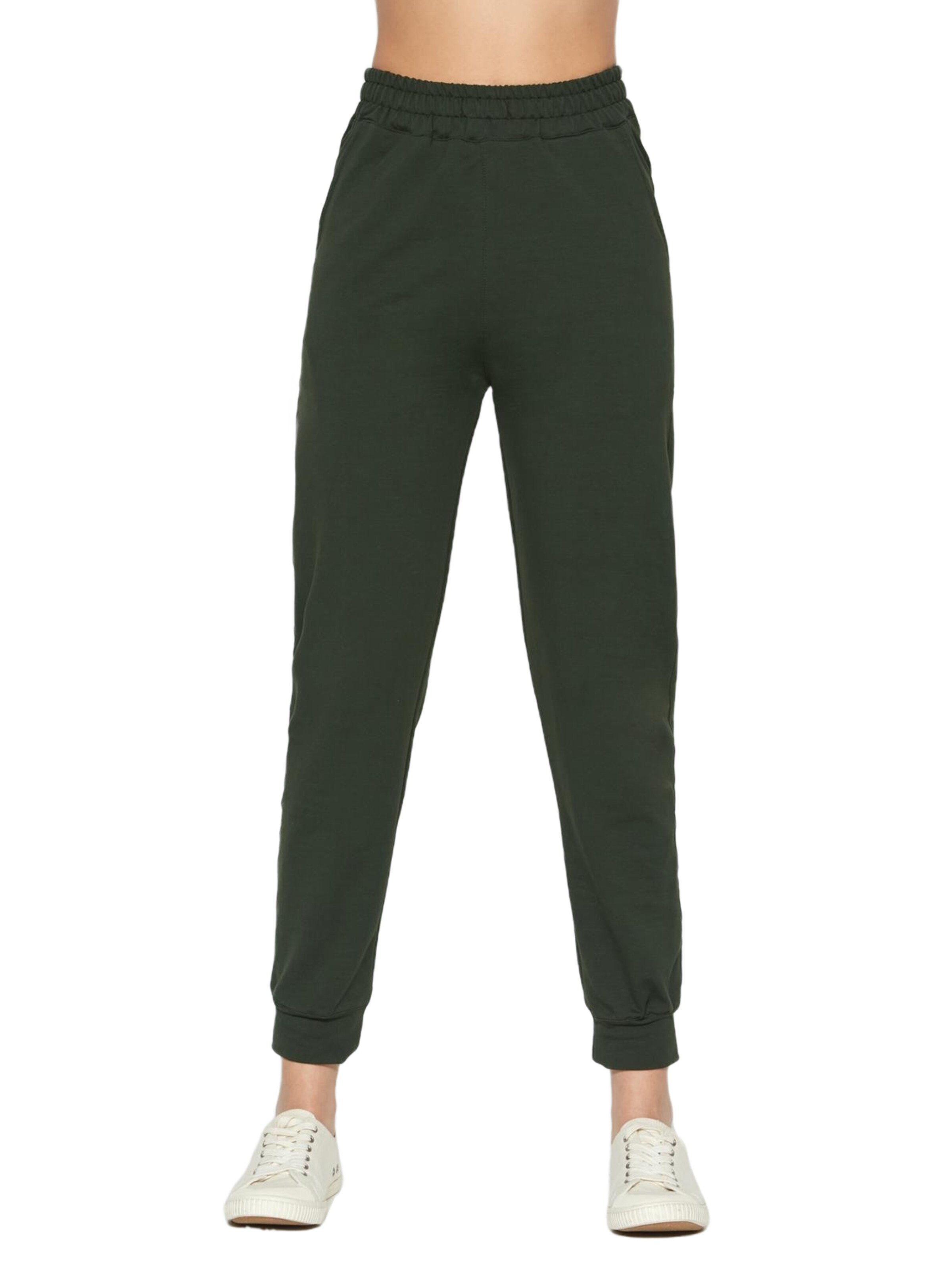 C&City Tapered Trousers in Green: front