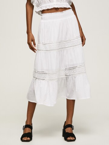 Pepe Jeans Skirt 'Pelia' in White: front