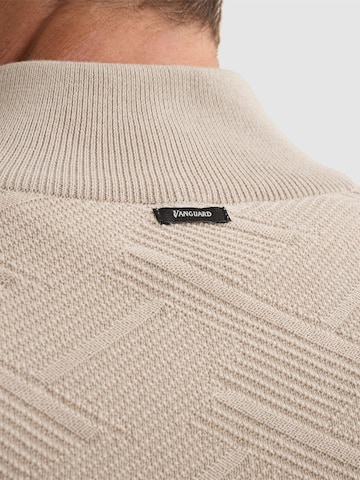 VANGUARD Pullover 'Pullover with half-zip and allover texture'‌‌‌‌‌‌‌‌‌‌ in Grau