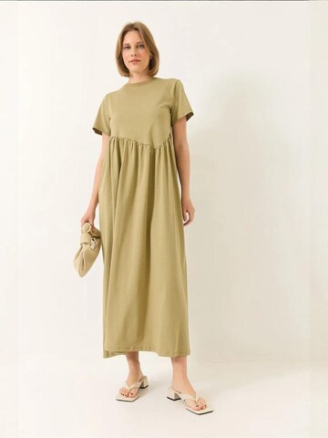 Bianco Lucci Jurk in Groen: voorkant