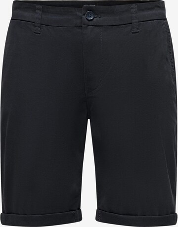 Only & Sons Chino trousers 'Peter' in Blue: front