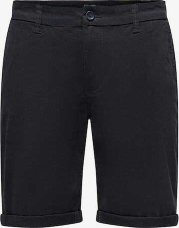 Only & Sons Chino 'Peter' in Blauw: voorkant