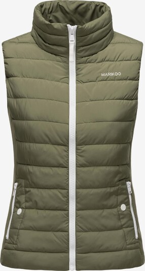 MARIKOO Gilet 'Reimii' en olive / blanc, Vue avec produit