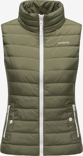 MARIKOO Gilet 'Reimii' en olive / blanc, Vue avec produit