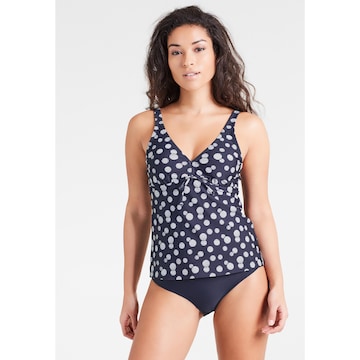 LASCANA T-shirt Tankini in Grijs: voorkant