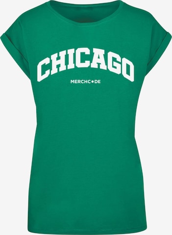 Merchcode Shirt 'Chicago' in Grün: predná strana
