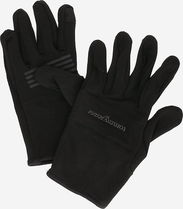 juoda Tommy Jeans Pirštuotos pirštinės: priekis