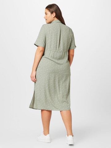 ONLY Carmakoma Платье-рубашка 'NEW CORIS' в Зеленый