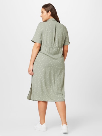 ONLY Carmakoma Платье-рубашка 'NEW CORIS' в Зеленый
