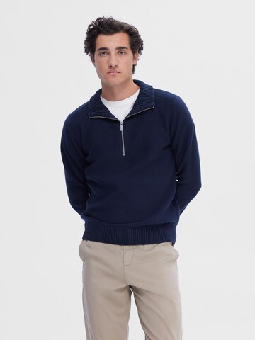 SELECTED HOMME Sweater 'Axel' in Blue: front