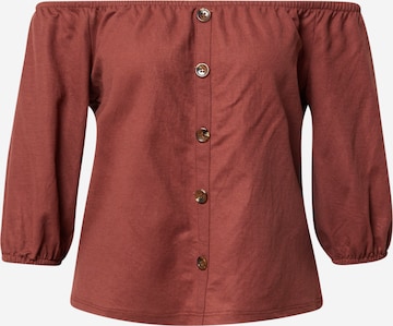 ABOUT YOU Blouse 'Gisa' in Bruin: voorkant
